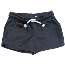 Girls Shorts XS 4/5 Elastic Waist Drawstring Black Cat  Jack New Without Tags