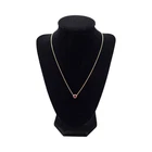 JAMES AVERY CHERISHED BIRTHSTONE 14K GOLD LAB RUBY 18" NECKLACE 4.3GR #3218