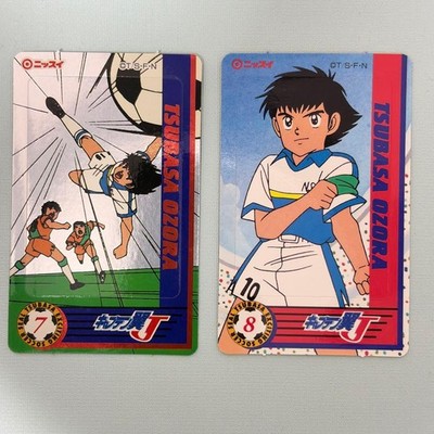 Captain Tsubasa J Nissui Seal Set of 2 No.7 No.8 Jump Volley Intercept