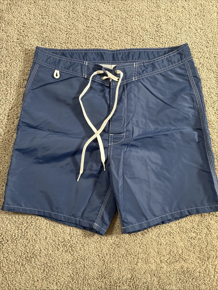 Новые без ценников мужские плавки Sundek темно-синие радужные нейлоновые с подкладкой 30 НОВЫЕ - Изображение 4 из 4