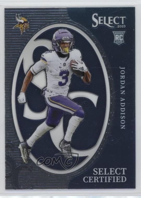 2023 Panini Select Select Certified Rookies Jordan Addison #CRO-JAD RC 7l6