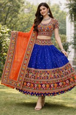 Gujarati Chaniya Choli for Navratri  Traditional Garba Lehenga Set