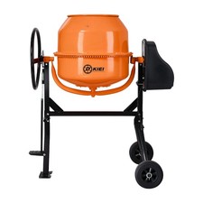 Electric Cement Mixer Portable Concrete Mortar Mixing Machine 230V With Wheels