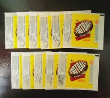 11 VINTAGE 1977 TOPPS FOOTBALL WAX PACK WRAPPERS