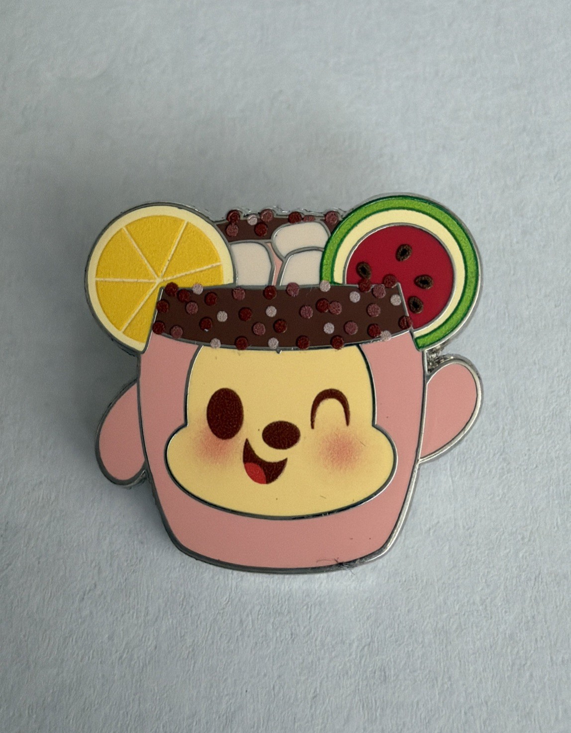 Disney Munchlings Series 3 Mickey Mouse Watermelon Lemonade Munchling Pin G6