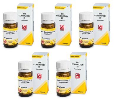 ADEL Bio-Combination 23 Toothache 5×20g Tablets Natural Relief for Dental Pain