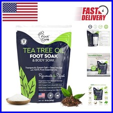 Relaxing Epsom Salt Foot Soak with Tea Tree Oil - 16 oz for Home Spa Experience