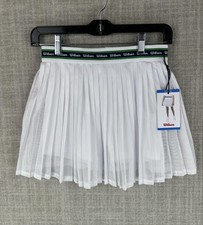 Wilson Skort Teens L 10/12 White Pleated Short Pull On Elastic Waist Lined
