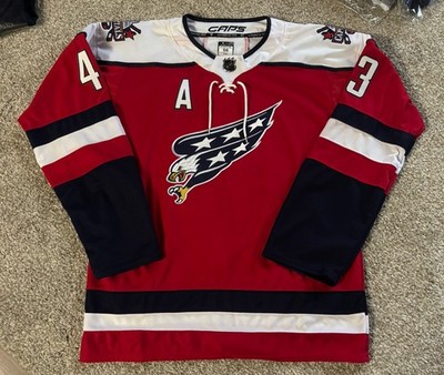 Brand New Stitched Red/Blue Eagle Capitals Wilson 2x Jersey