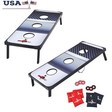 2-in-1 Cornhole Toss and Washer Toss Portable Set for Game Day Outdoor Fun New