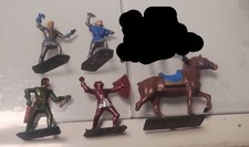 Starlux Lot Figurines en plastique - Moyen âge  -  Chateau fort - Chevalier