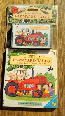 The Usborne Book Of Farmyard Tales Book & Cassette Tape, Read Description