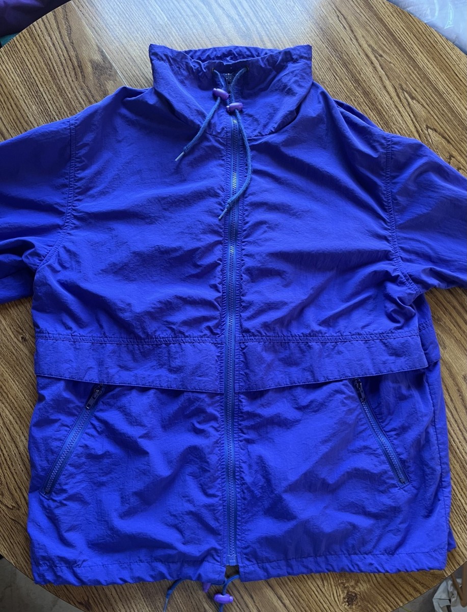 Vintage Eddie Bauer 90s 80s Purple Sz L Jacket Women's Wind