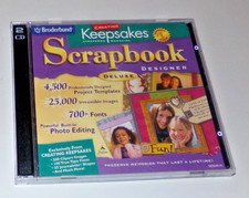 Broderbund Creating Keepsakes Scrapbook Designer Deluxe 2 CD set