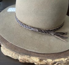 Summer sale Handcrafted real leather adjustable hat band Stetson cowboy western