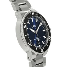 ORIS Aquis Date 01 733 7730 4135-07 8 24 05PEB Blue Men Stainless Steel #W2520 4