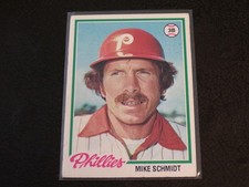 1978 Topps #360 MIKE SCHMIDT card! PHILLIES! HOF!