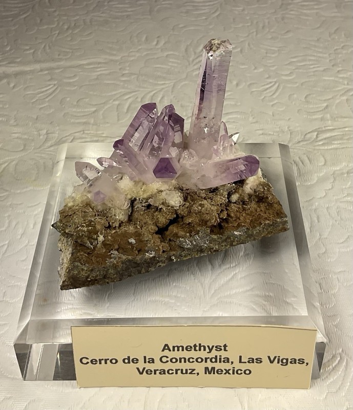 Pretty Amethyst Crystals - Cerro de la Concordia, Las Vigas, Veracruz, Mexico