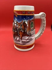 1999 Budweiser Holiday Stein "A CENTURY OF TRADITION" 20th Anniversary