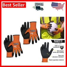 Knit Dipped Cut Resistant Work Gloves - X-Large, 2-Pair, Touchscreen Capable