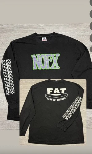90s NOFX Long Sleeve Men’s Sz XL T Shirt Punk Rock P 1990s vintage concert t-shirt, vintage, size XL, single stitch, B+ condition
