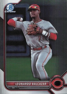 2022 Bowman Draft - Chrome Leonardo Balcazar #BDC-91 - NM Card Cincinnati Reds
