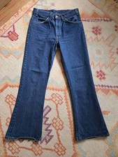 Levis 646 0217 Jeans Mens 30 x 29 Indigo Denim Pants Flare Orange Tab