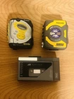 Vintage Cassette Player Walkman Sony Sports + 2 More - Untested