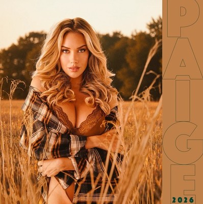 Paige Spiranac 2026 12 Month Wall Calendar Brand New Sealed in Shrink Wrap