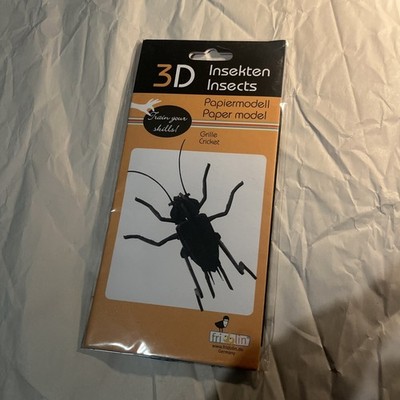 3D Papiermodell Grille - Insekten Insects Paper model