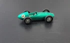 VINTAGE LESNEY MATCHBOX # 19 ASTON MARTIN DBR 5 GREEN RACE CAR NICE NO DRIVER