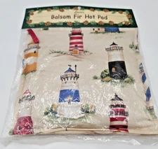 Spiced Hot Pad by Paine Product, Lighthouses, Holiday Basam Fir Scent