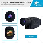 IR Night Vision Monocular 5X Zoom Telescope Digital Camera Hunting HD Video 4K
