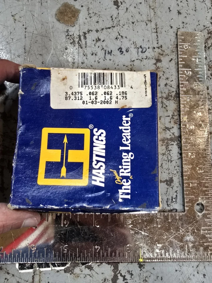 Juego de anillos de pistón Harley Davidson Shovelhead Panhead Hastings de gran tamaño .060 Os Foto 3 de 3