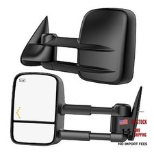 Heated Tow Mirrors Compatible with Chevy Silverado GMC Sierra 2007 2007-2013