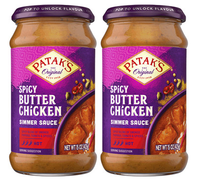 Patak's Simmer Sauce Spicy Butter Chicken Hot 2 Pack