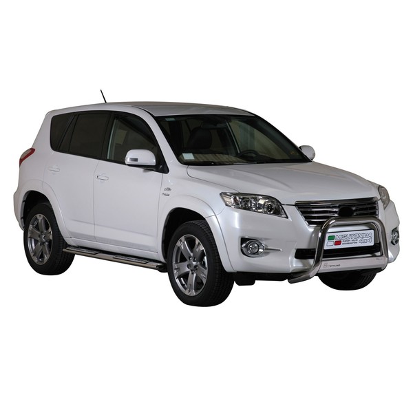 Edelstahl Seitenschweller Schwellerrohre FüR Toyota RAV4 XA30 2010-2012 Silber-image