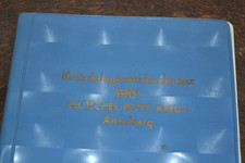 Schreibmappe Deutsches Rotes Kreuz Kreisdelegiertenkonferenz 1961 Annaberg DDR