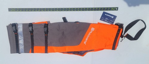 Combo Lot~Husqvarna Chainsaw Chaps & HAT Orange Grey Safety Gear 36-38 Hard HAT 