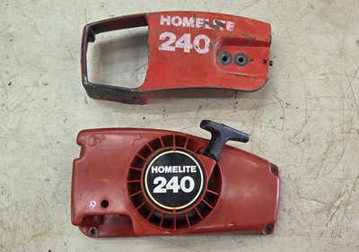 #ad #ad Homelite 240 Chainsaw Recoil Assembly Pull Start And Bar Cover $31.00