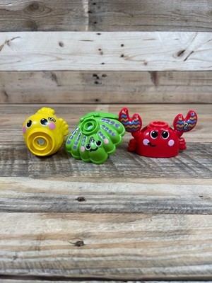 3x Vtech Jiggle And Giggle Set Fish Seashell Crab Magnet Ocean Creatures Toy Lot