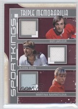 2012 Sportkings Series E Triple Memorabilia Silver Guy Lafleur Bjorn Borg 0b0