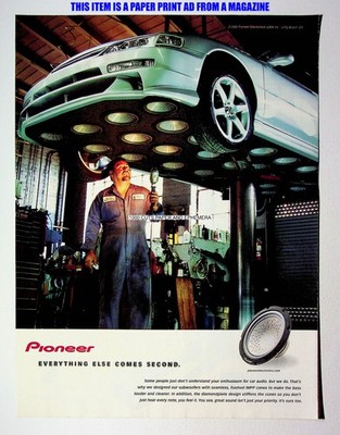 Pioneer Electronics Subwoofers Speakers 2000 Print Magazine Ad Poster ADVERT