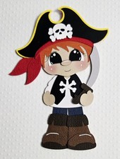 Pirate Boy Red Hair. Scrapbook, Card making Paper Piecing