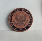 The United States Of America frankoma pottery trivet/hot plate. See Description