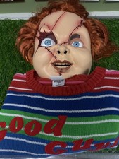 Chucky Good Guys Costume Sweater Mask Wig Multicolor Color Size Large