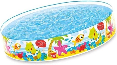 Aufblasbarer Pool INTEX 56451NP 5 ft x 10 Zoll unter Palmen Snap Set Pool