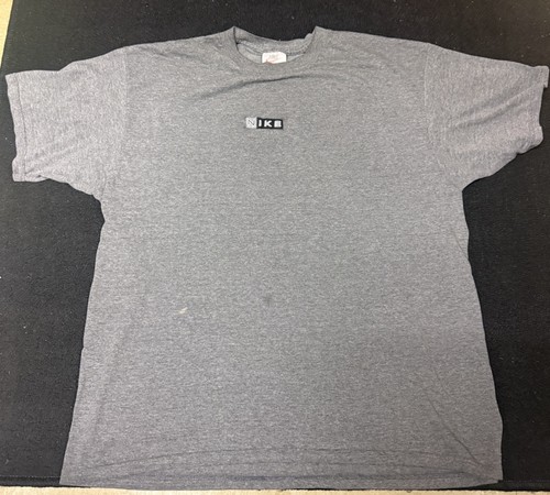 Nike, Vintage 90s Nike Center Box Logo T-Shirt Mens Large Made in USA White Tag Grey