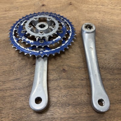 CODA クランク 175 94 シルバー スギノ シマノ オールド MTB CODA Sugino Mountain Bike Triple Crankset 175mm 94/58 42/32/22