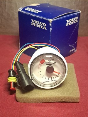  Volvo Penta OEM #3812911 Analog Engine Trim Position Indicator 2'' White, NEW 